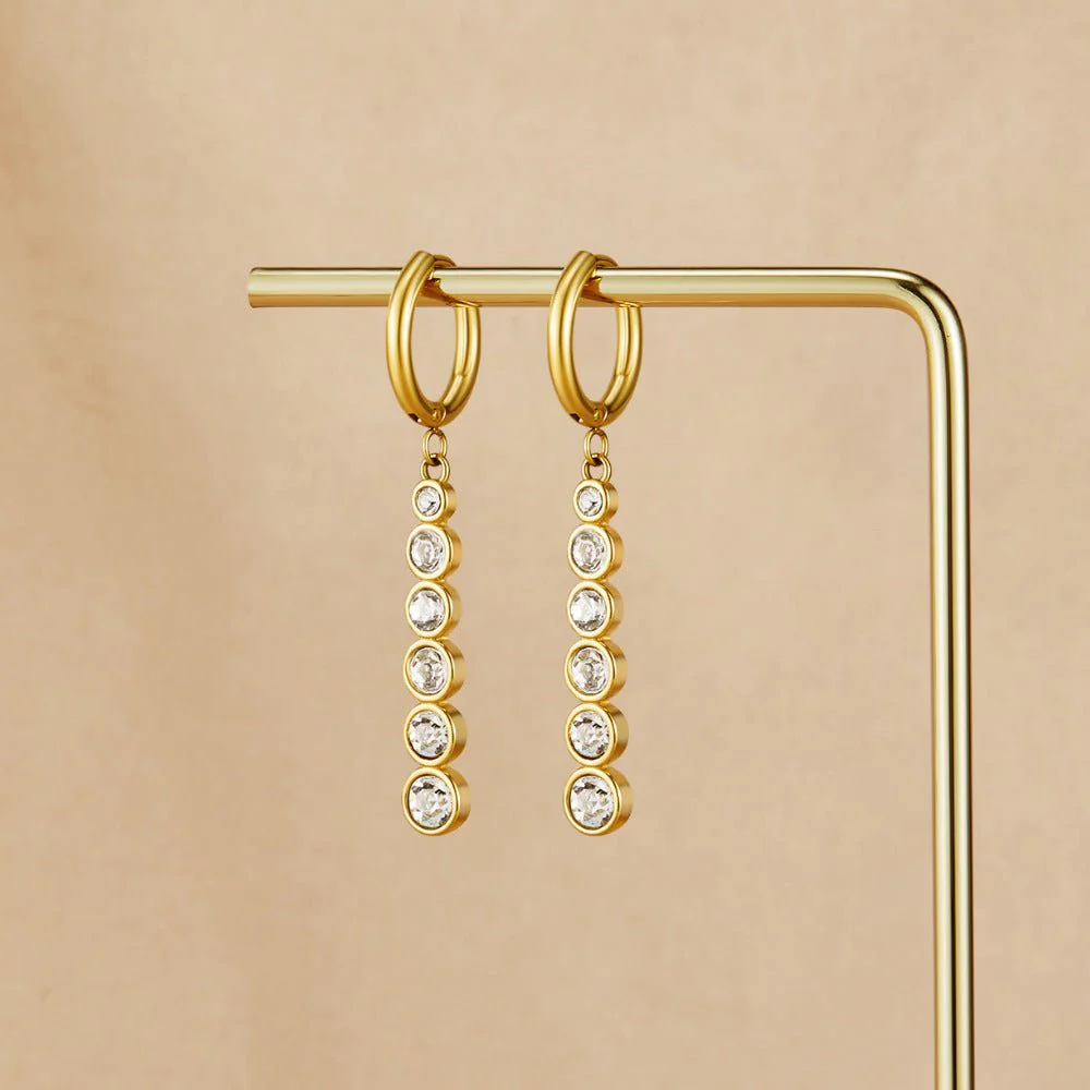Emily Crystal Drop Earrings