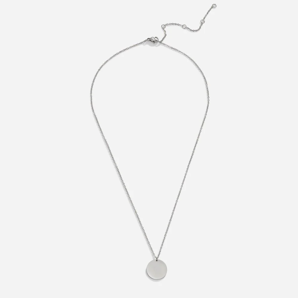 Silver Coin Necklace - Image 3