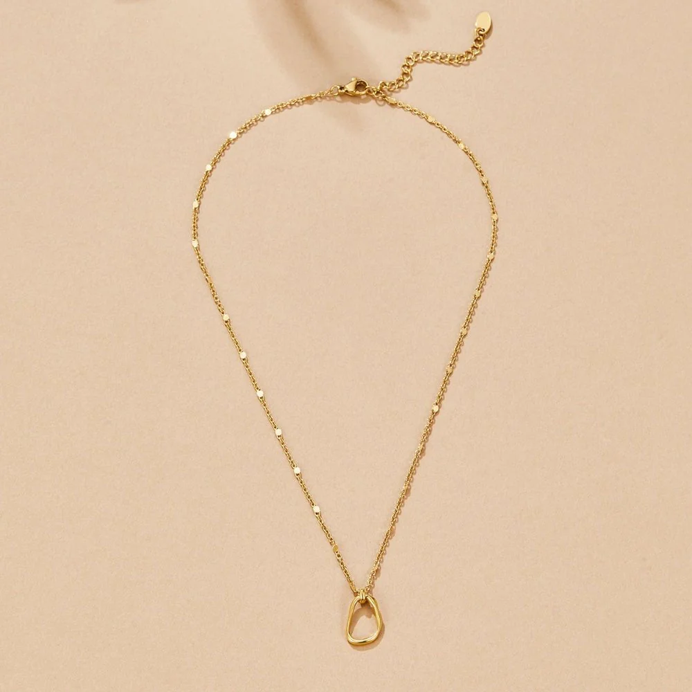 Erin Gold Pendant Necklace - Image 3