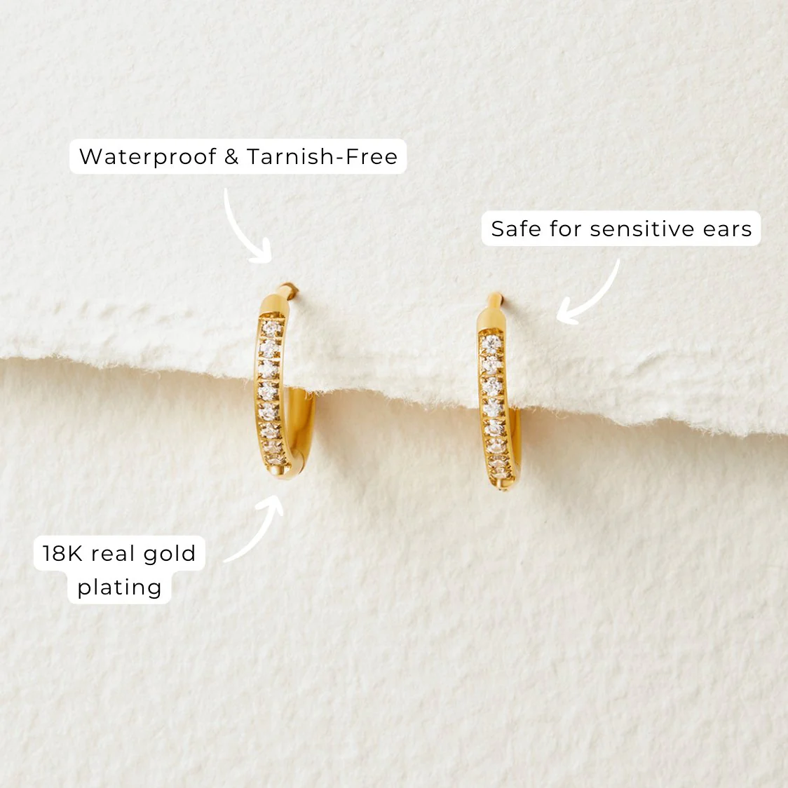 Eternity Hoop Earrings - Image 8