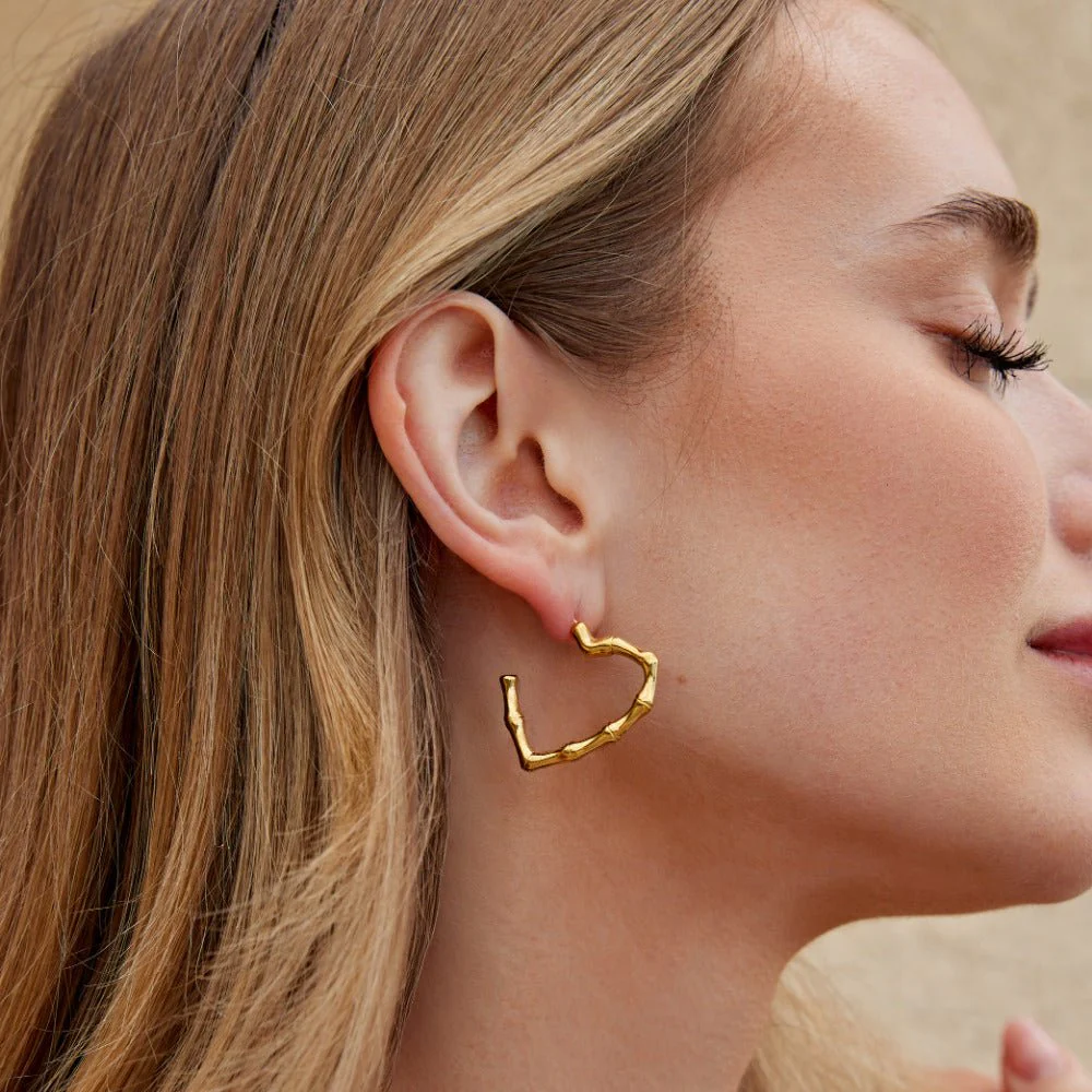 Eternity Love Hoop Earrings - Image 4