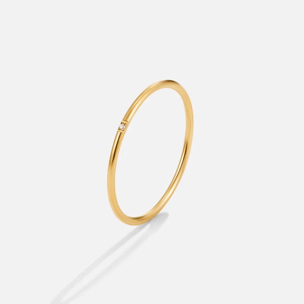 Eula Gold & Crystal Band Ring Set - Image 3