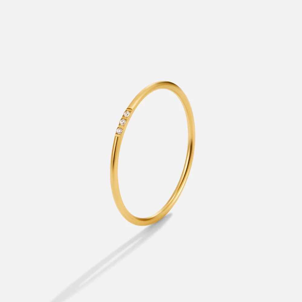 Eula Gold & Crystal Band Ring Set - Image 5