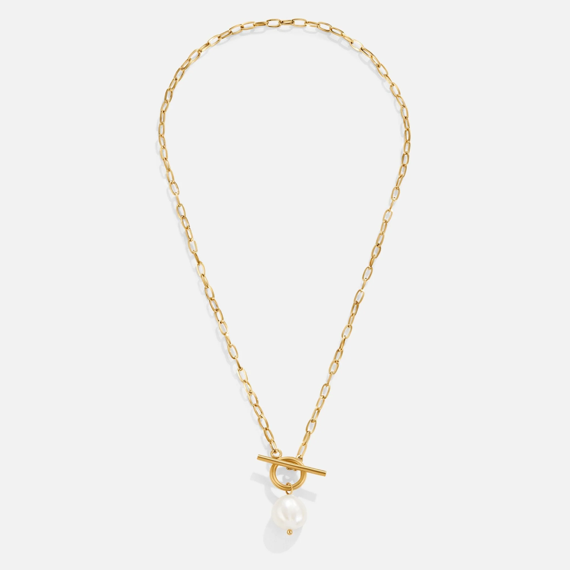 Eva Freshwater Pearl Gold Necklace - Image 4