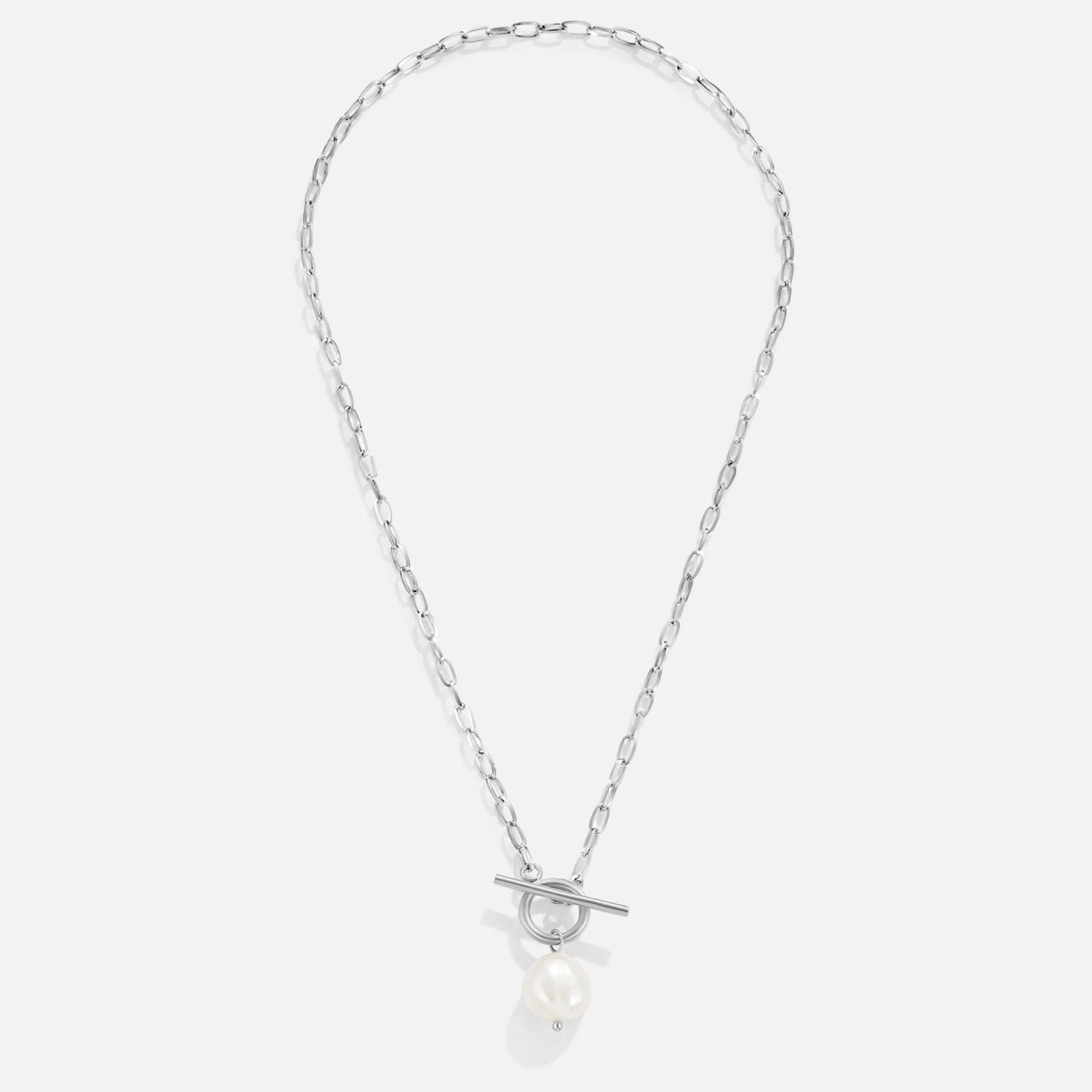 Eva Freshwater Pearl Silver Necklace - Image 3