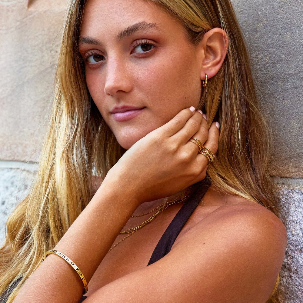 Evan Bead Hoop Earrings - Image 4
