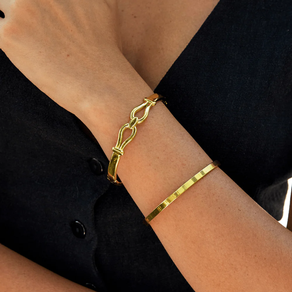Felicity Gold Bangle - Image 2