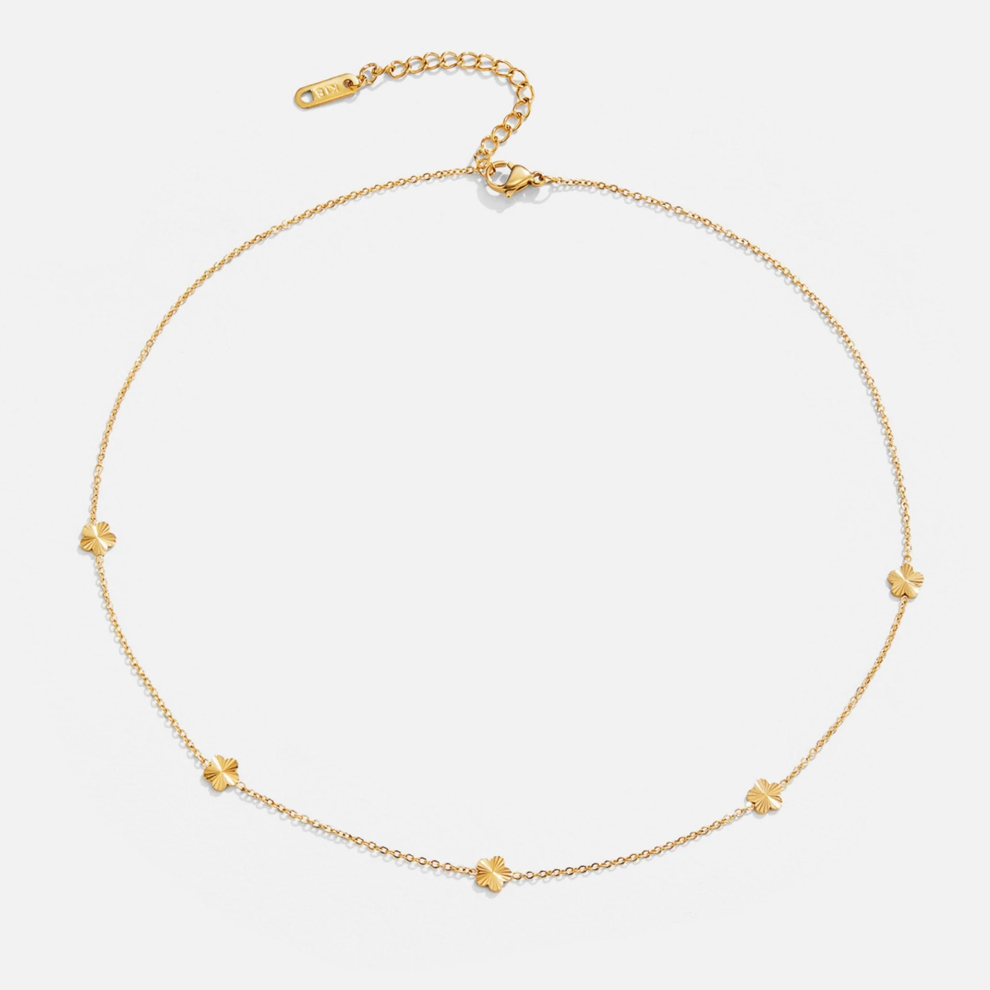Flower Power 18K Gold Chain Necklace - Image 3