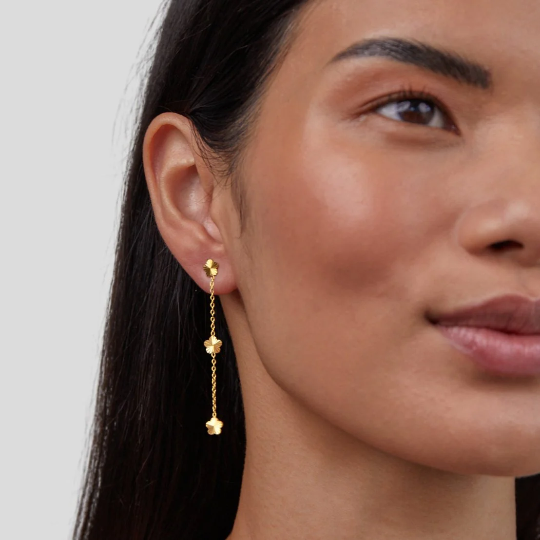 Flower Power Petal Drop Earrings - Image 2