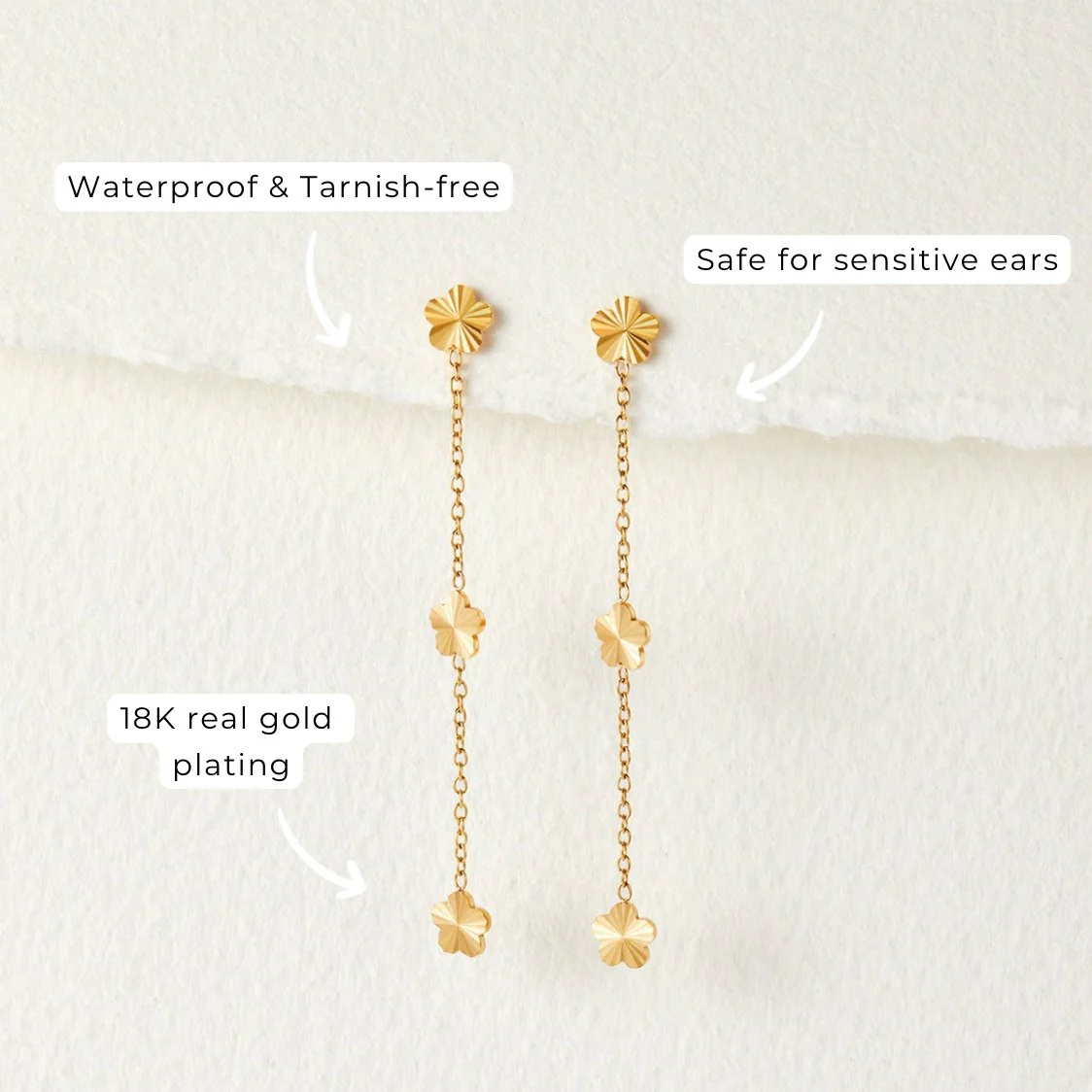 Flower Power Petal Drop Earrings - Image 6