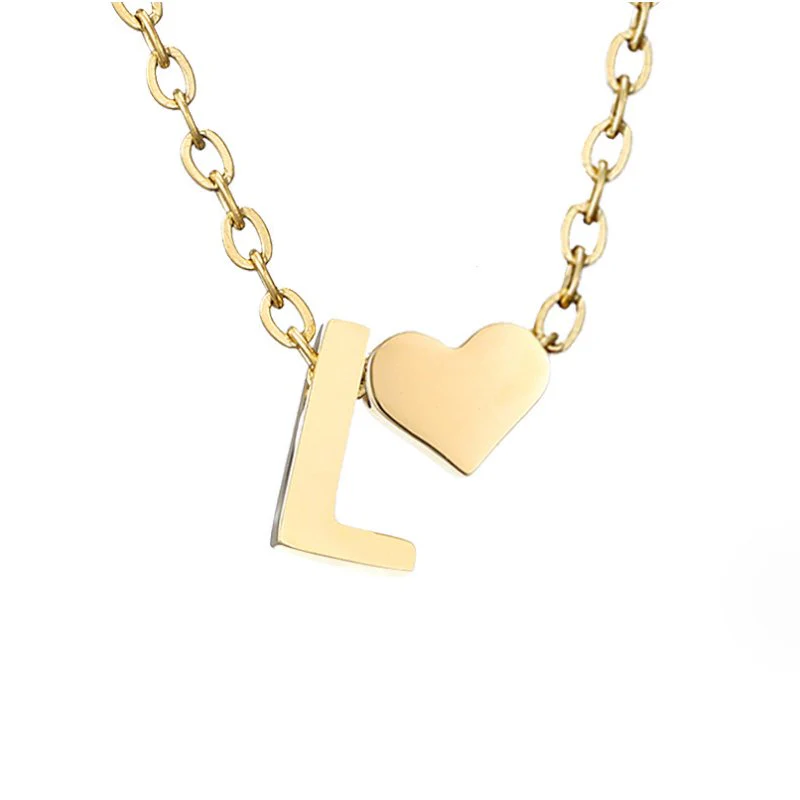 Forever Love & Letter Gold Necklace - Image 20