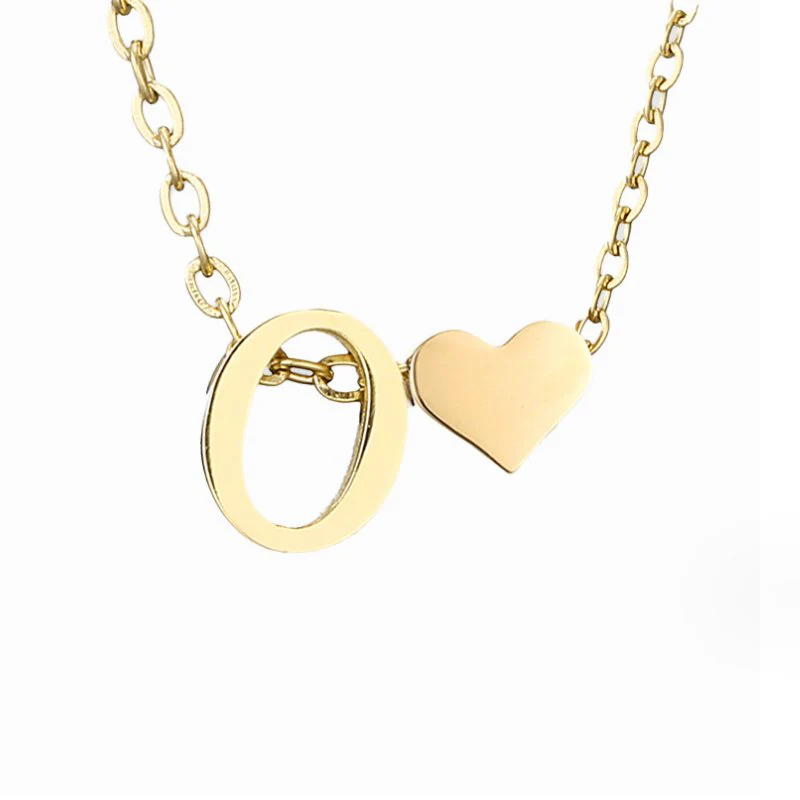 Forever Love & Letter Gold Necklace - Image 23