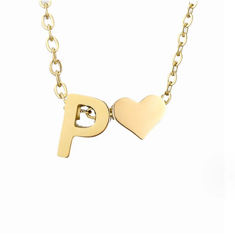 Forever Love & Letter Gold Necklace - Image 24