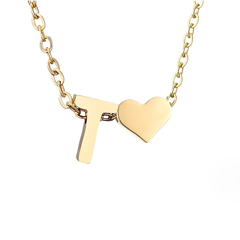 Forever Love & Letter Gold Necklace - Image 28