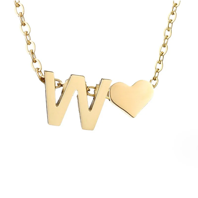 Forever Love & Letter Gold Necklace - Image 31