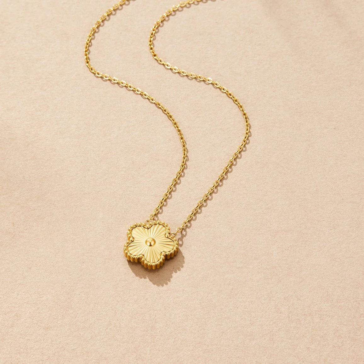 Free Golden Clover Necklace - Image 4