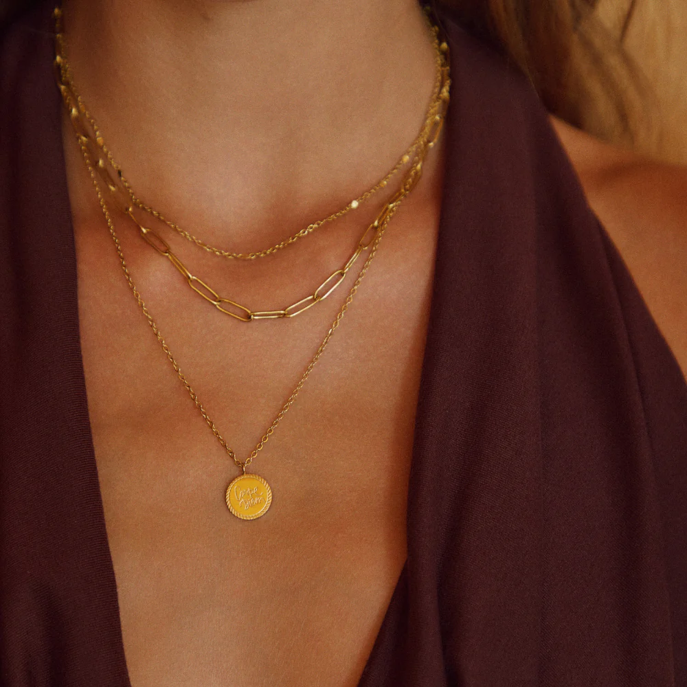 Geya Coin Layered Necklace - Image 2
