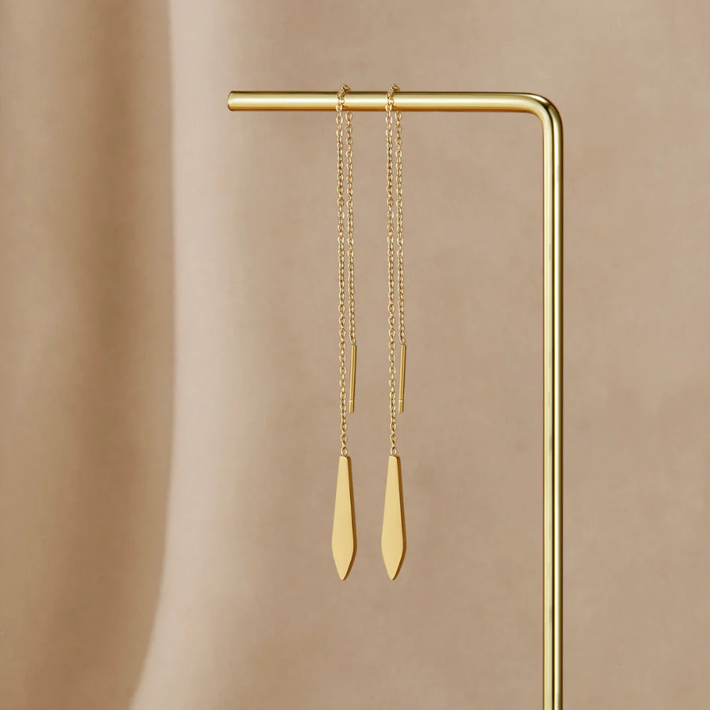 Gold Dakota Tassel Earrings