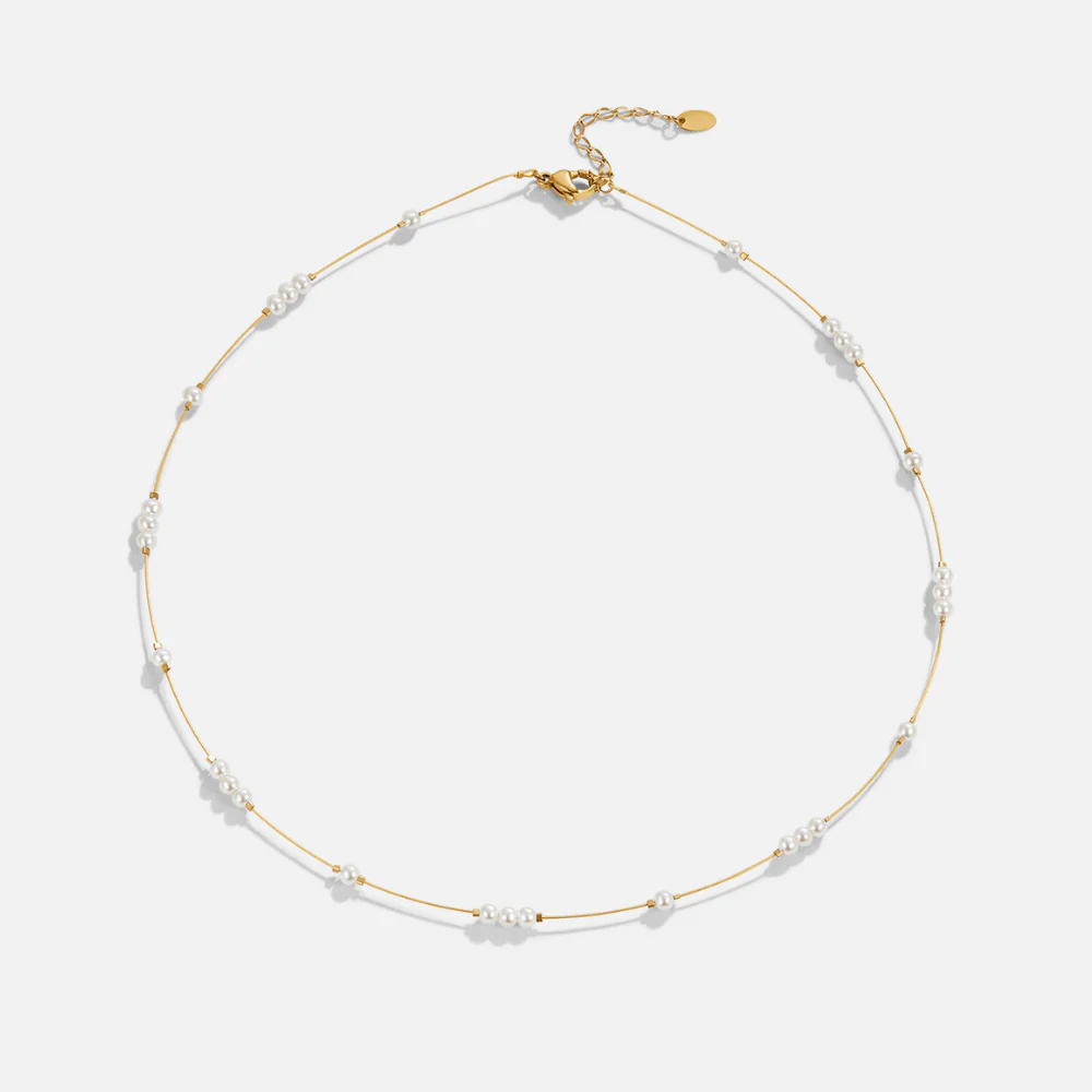 Gigi Pearl Choker Necklace - Image 3
