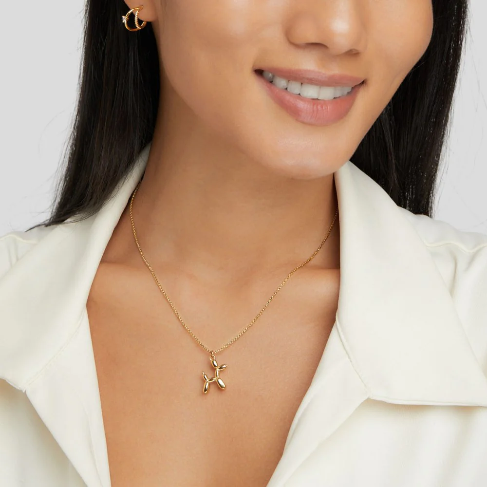 Gold Balloon Animal Necklace - Image 3