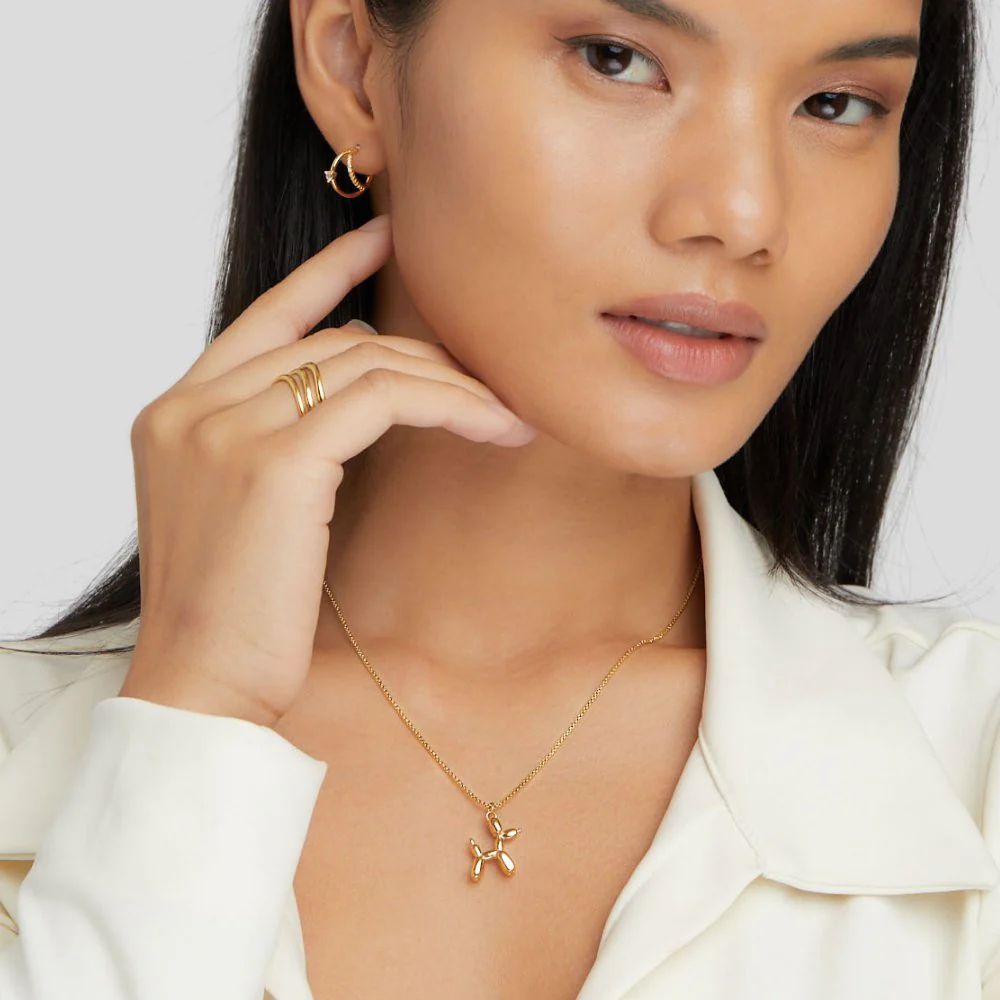 Gold Balloon Animal Necklace - Image 6