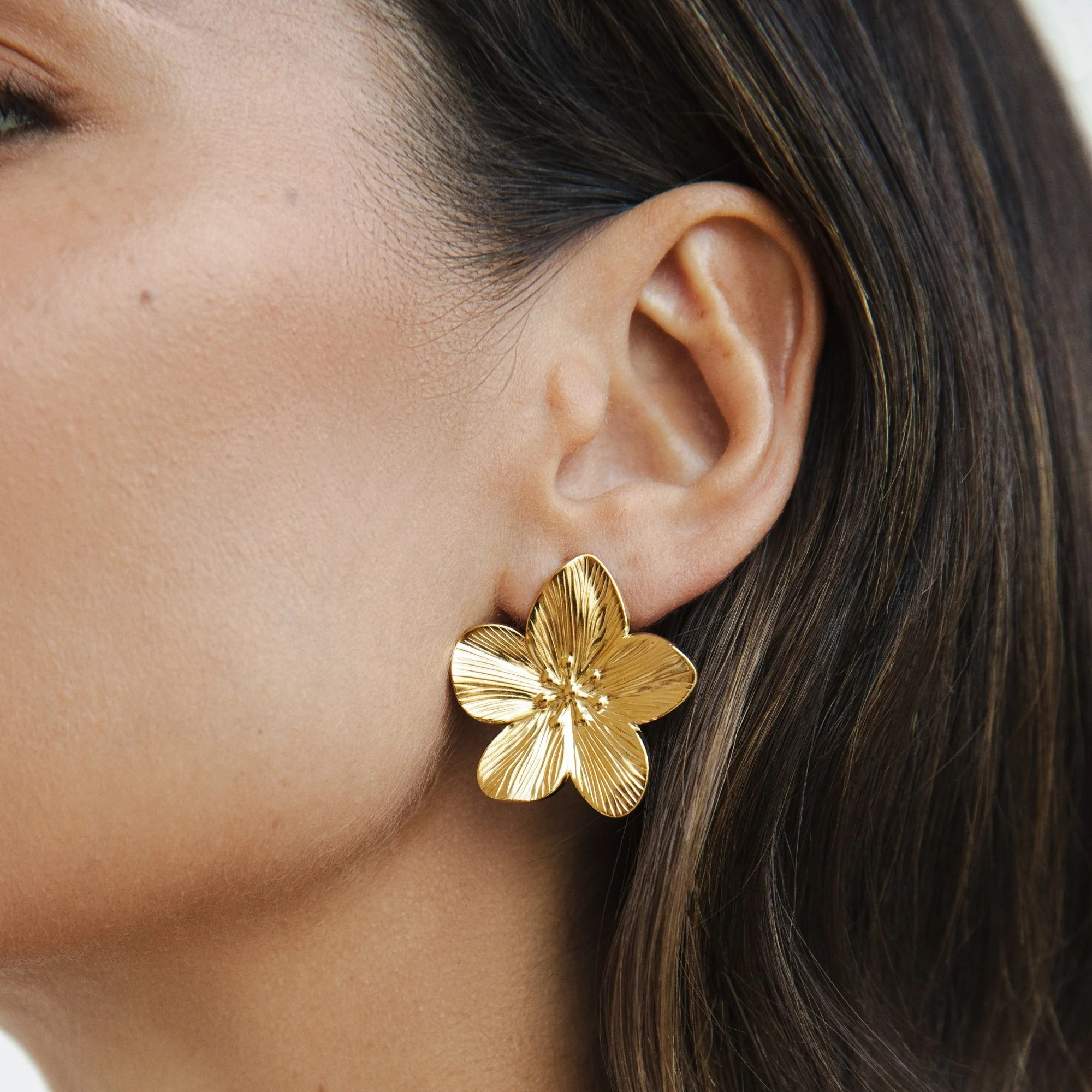 Gold Blossom Earrings - Image 6