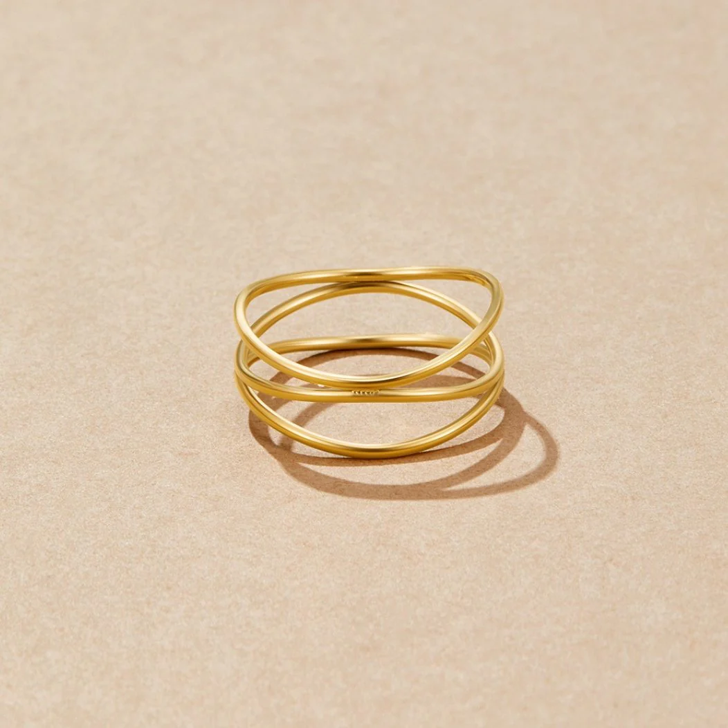 Gold Infinity Loop Ring - Image 4