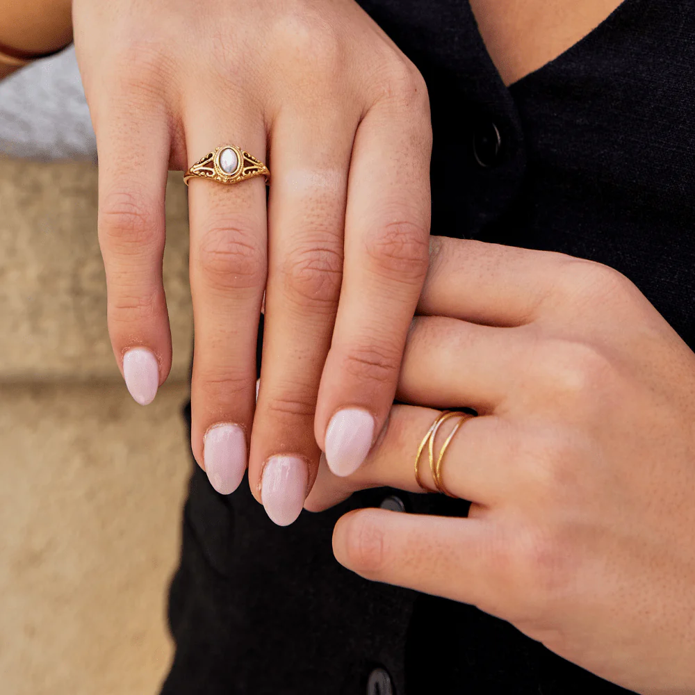Gold Infinity Loop Ring - Image 6