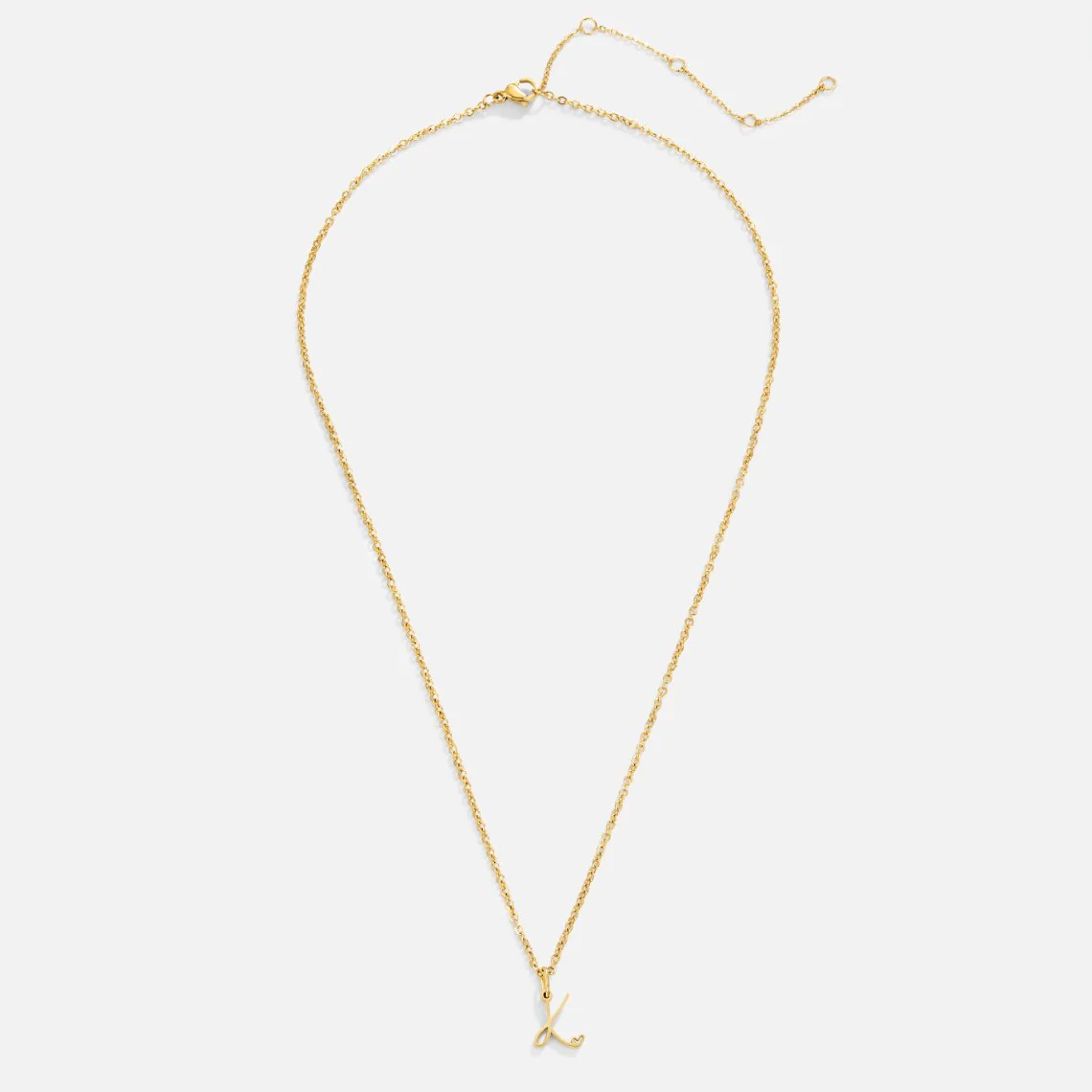 Gold Letter Heart Necklace - Image 5