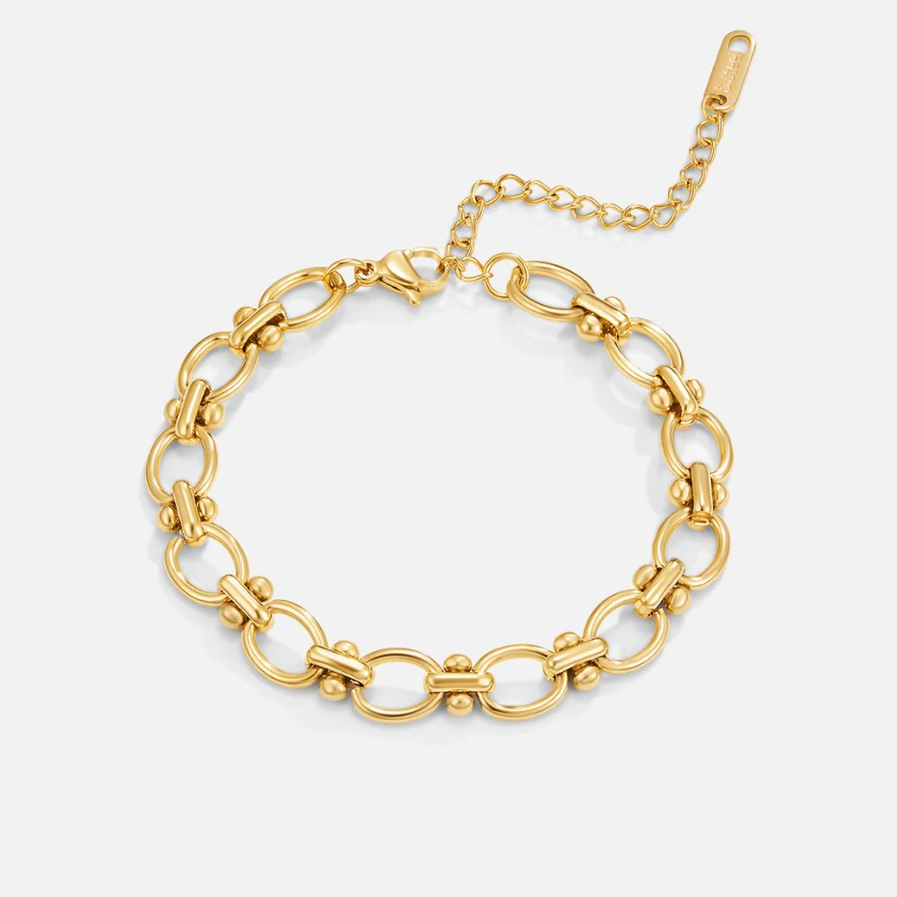 Gold Link Chain Bracelet - Image 4