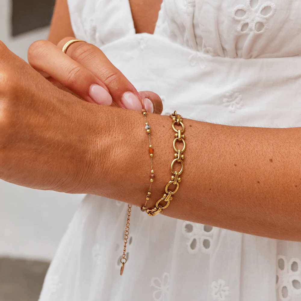 Gold Link Chain Bracelet - Image 6