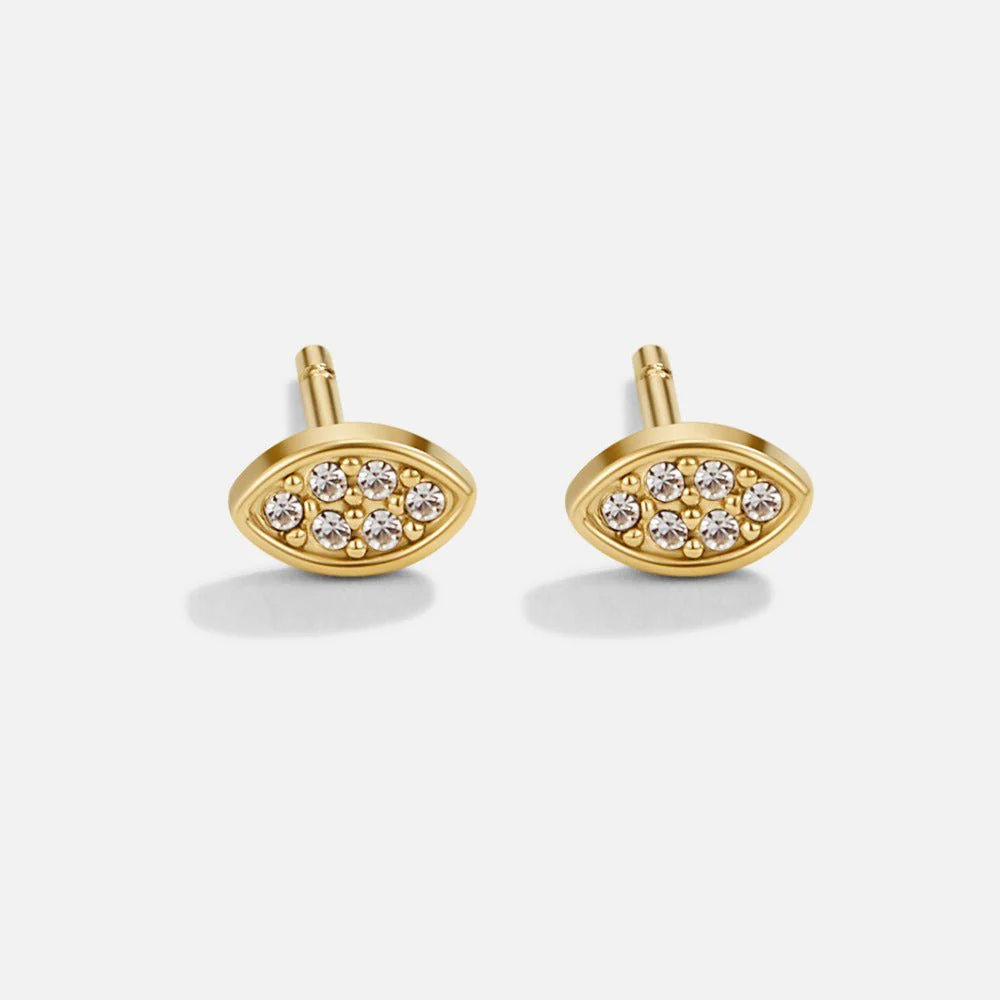 Gold Montana Stud Earrings - Image 3