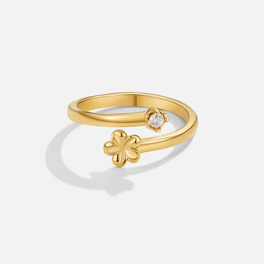 Golden Bloom Petal Ring - Image 4
