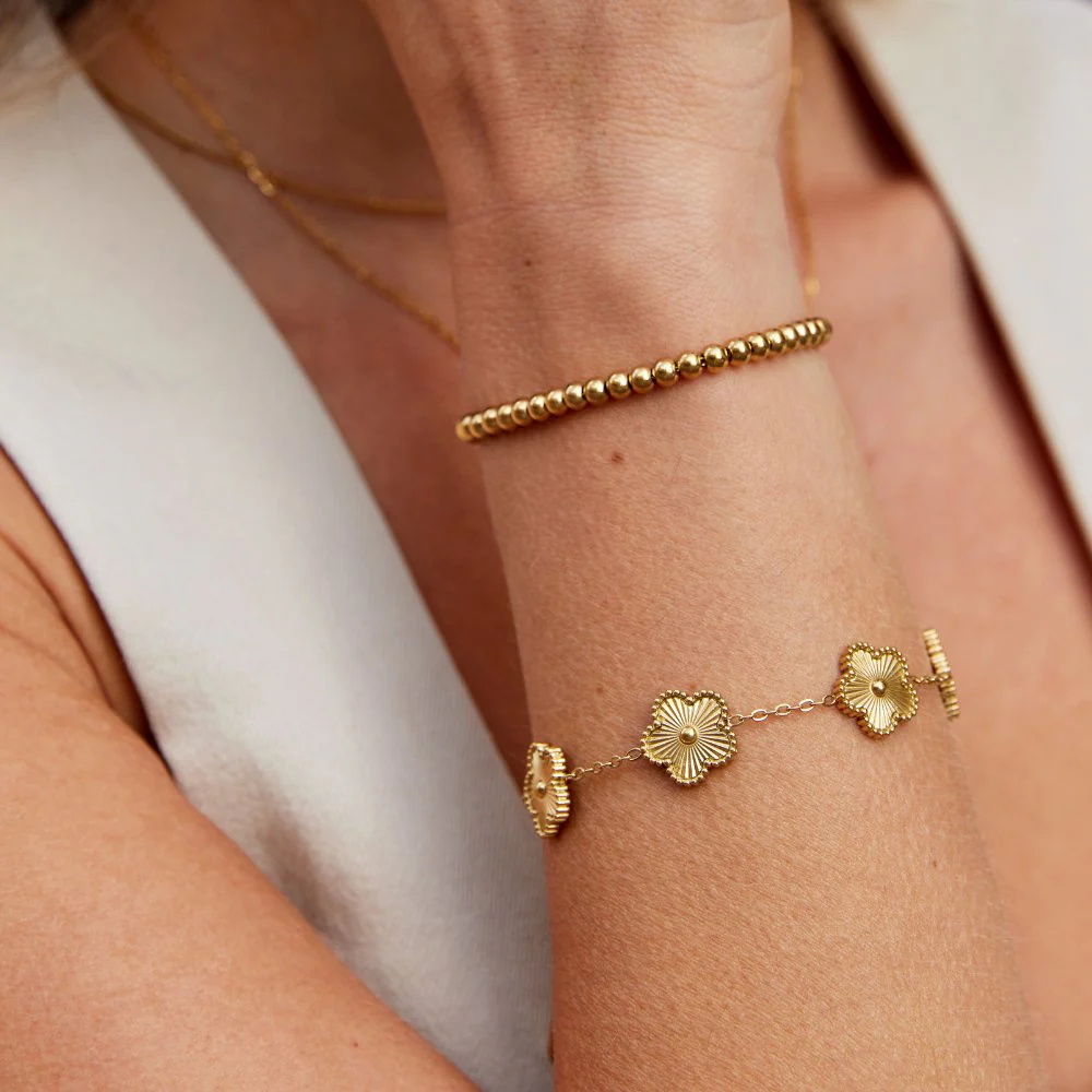 Golden Clover Bracelet - Image 2