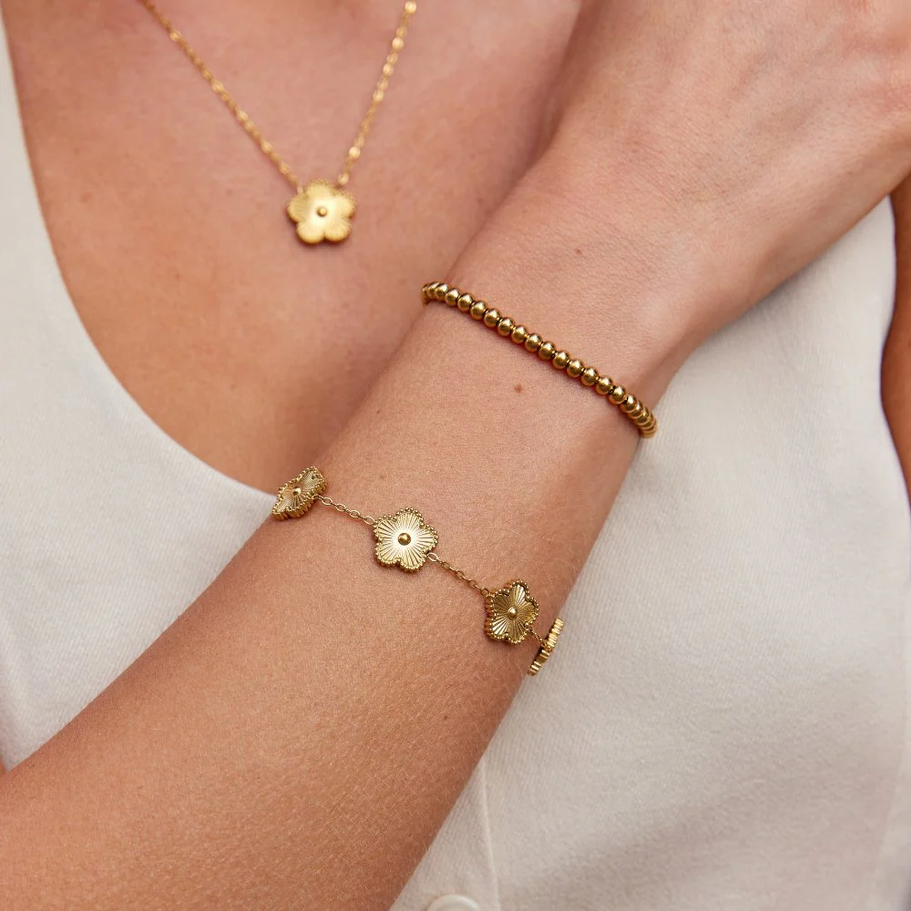 Golden Clover Bracelet - Image 7