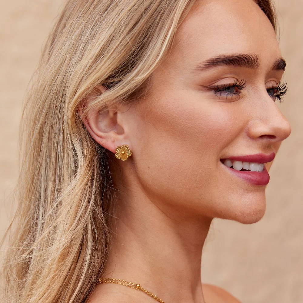 Golden Clover Earrings - Image 3