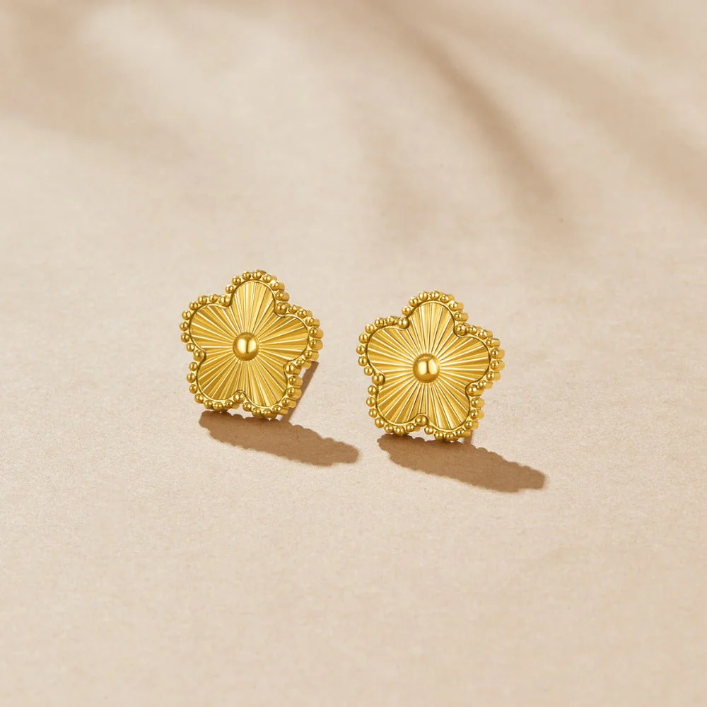 Golden Clover Earrings - Image 4