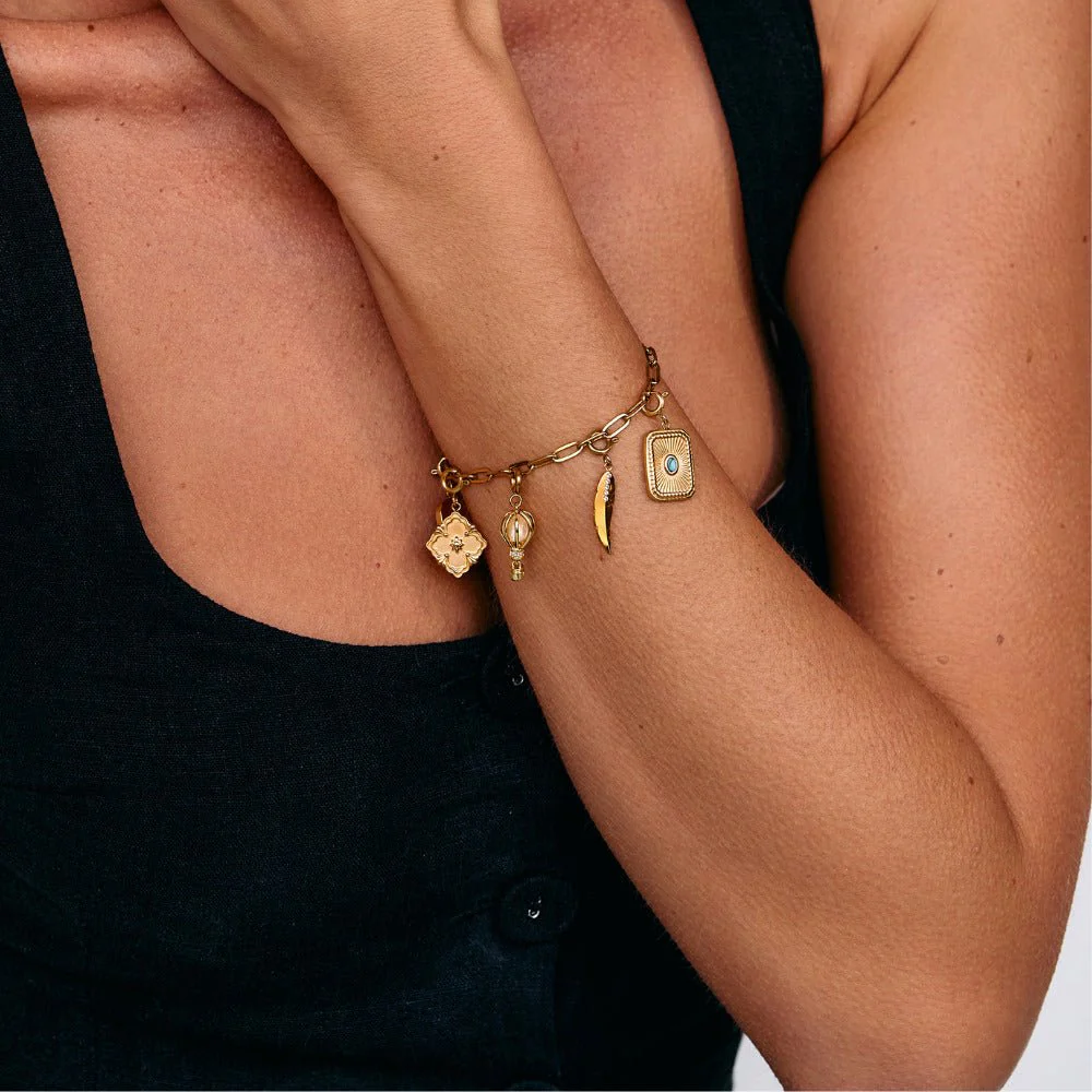 Golden Hot Air Balloon Charm - Image 3