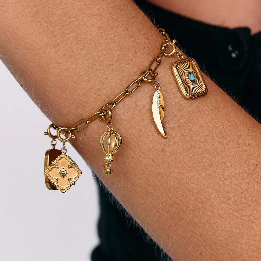 Golden Hot Air Balloon Charm - Image 6