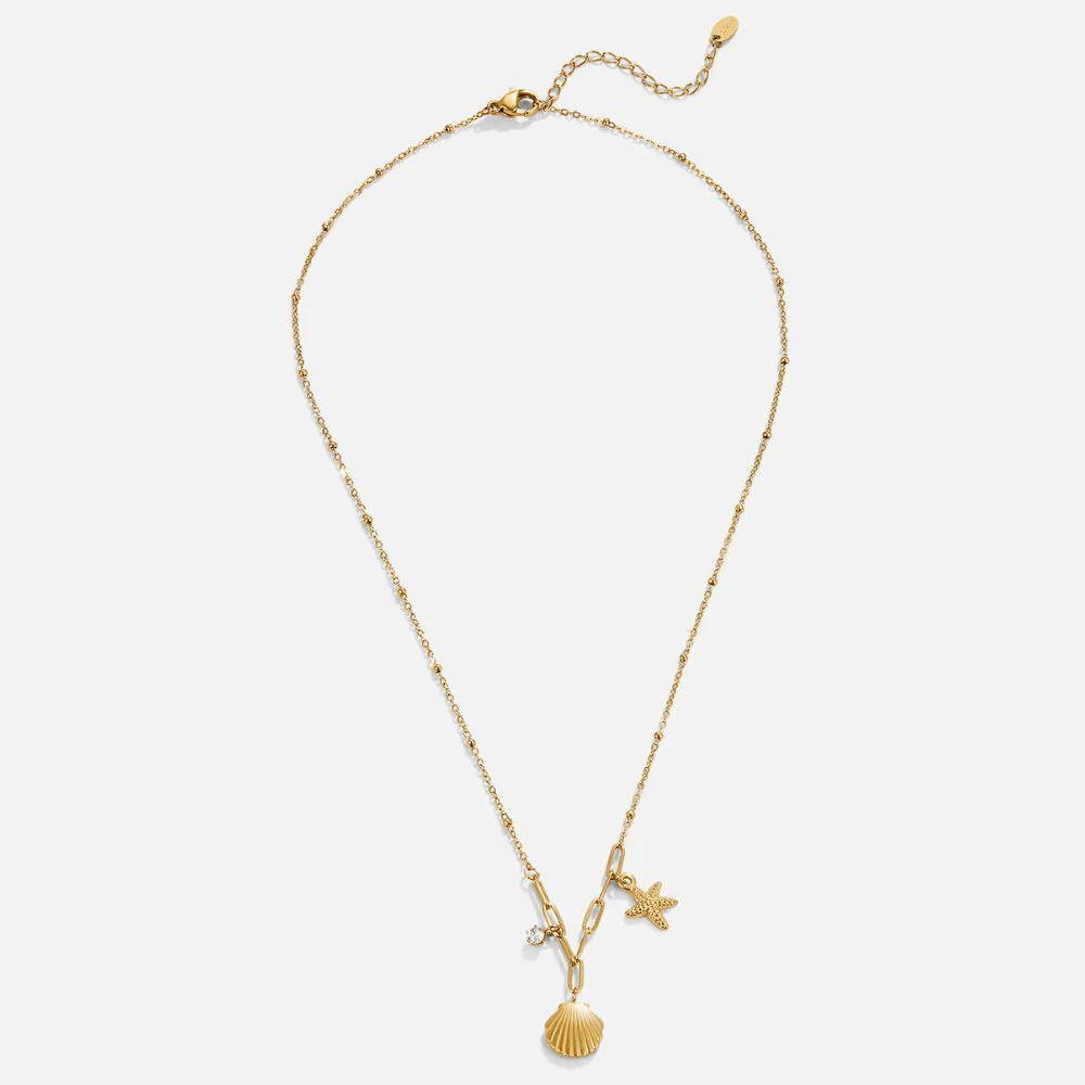Golden Seashell & Starfish Necklace - Image 4