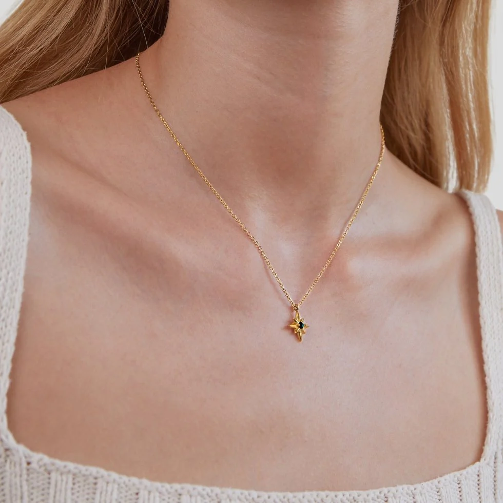 Guiding Star Emerald Crystal Necklace - Image 3