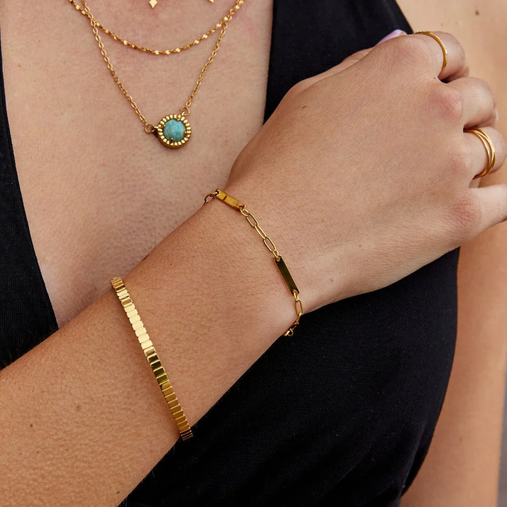 Hailey Gold Chain Bracelet - Image 2