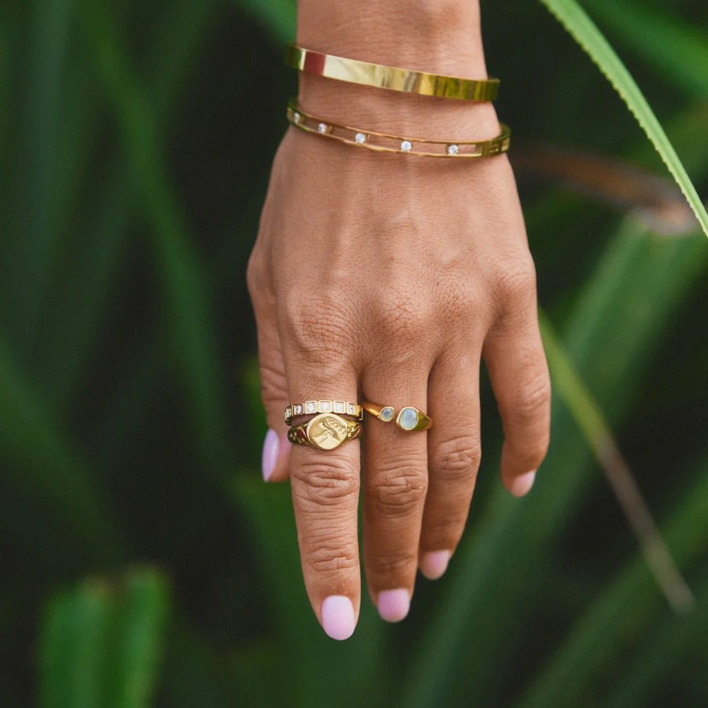 Hera Gold Crystal Ring - Image 4