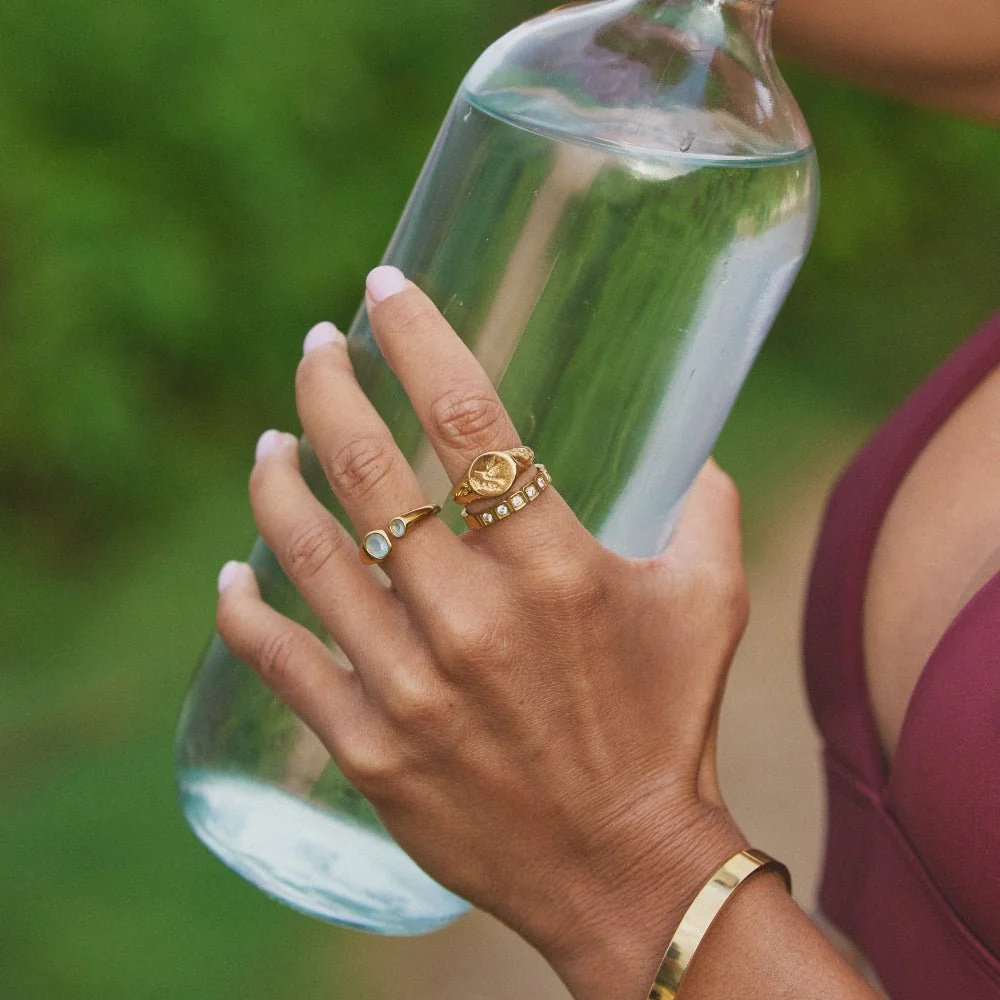 Hera Gold Crystal Ring - Image 6