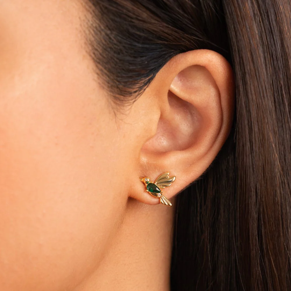 Hummingbird Stud Earrings - Image 2