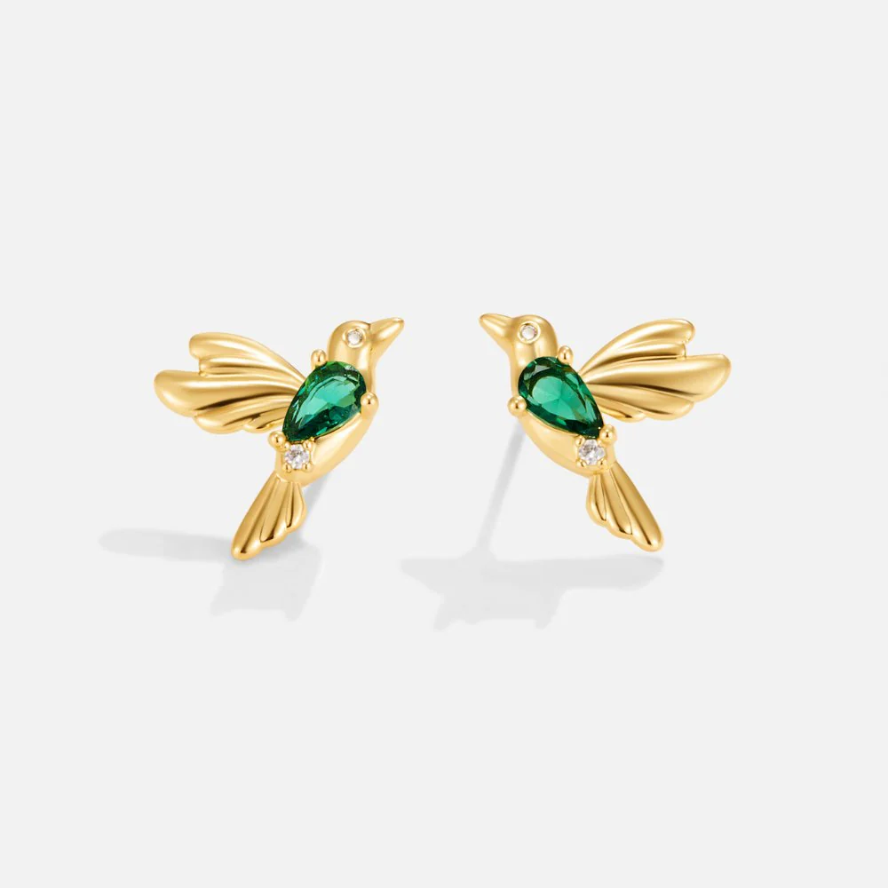 Hummingbird Stud Earrings - Image 3