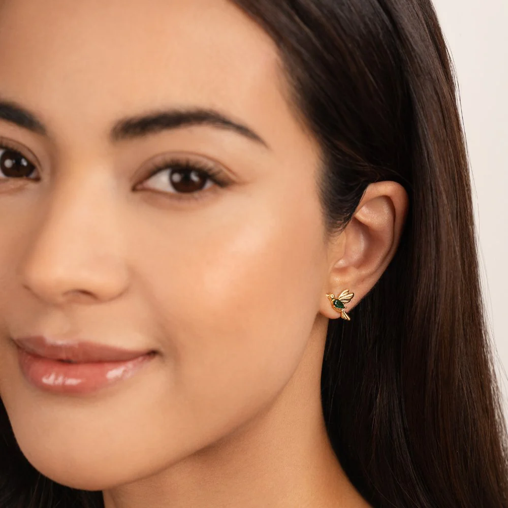 Hummingbird Stud Earrings - Image 4