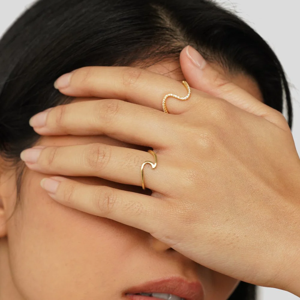 Imari Gold Wave Ring - Image 6
