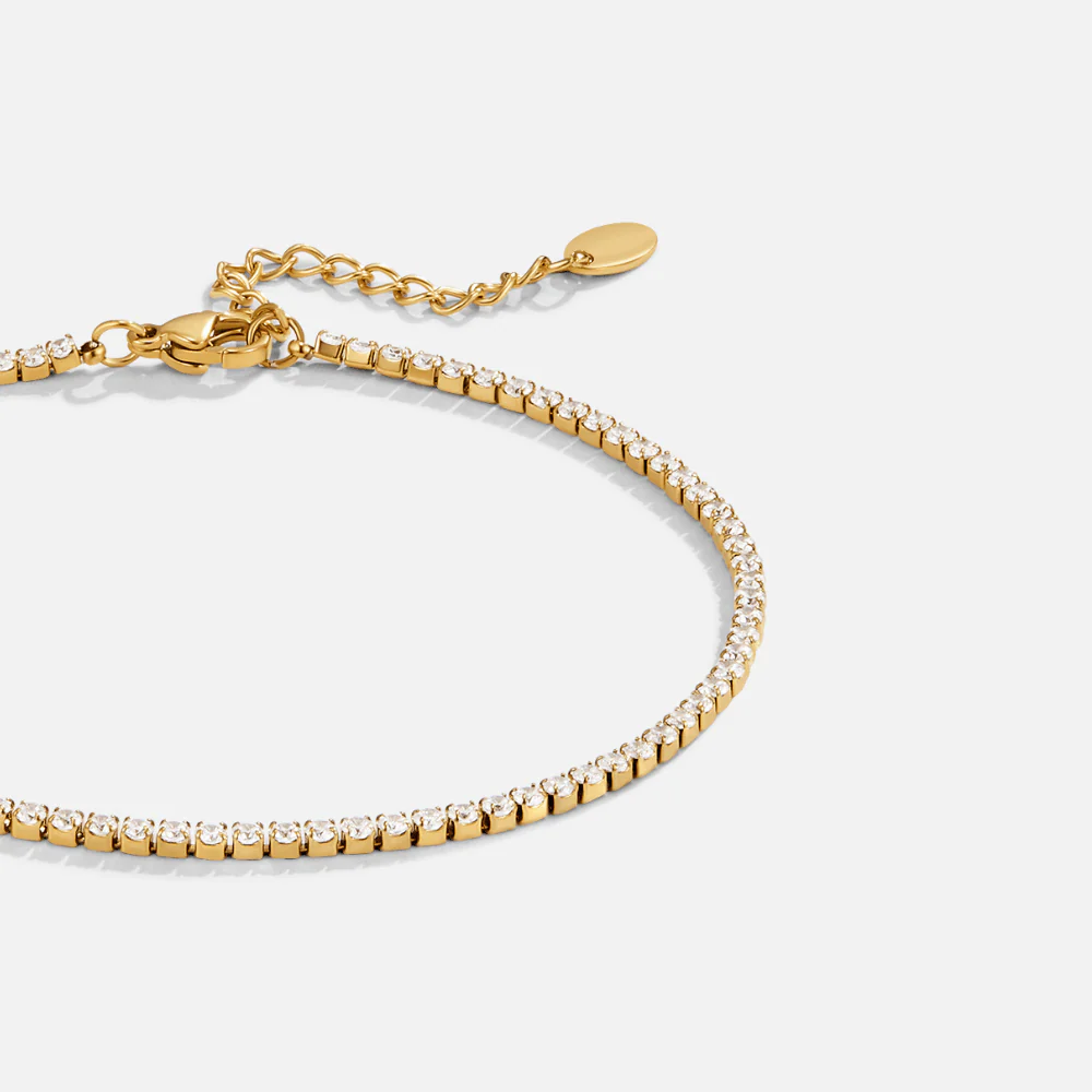 Cordelia Gold Tennis Anklet - Image 4