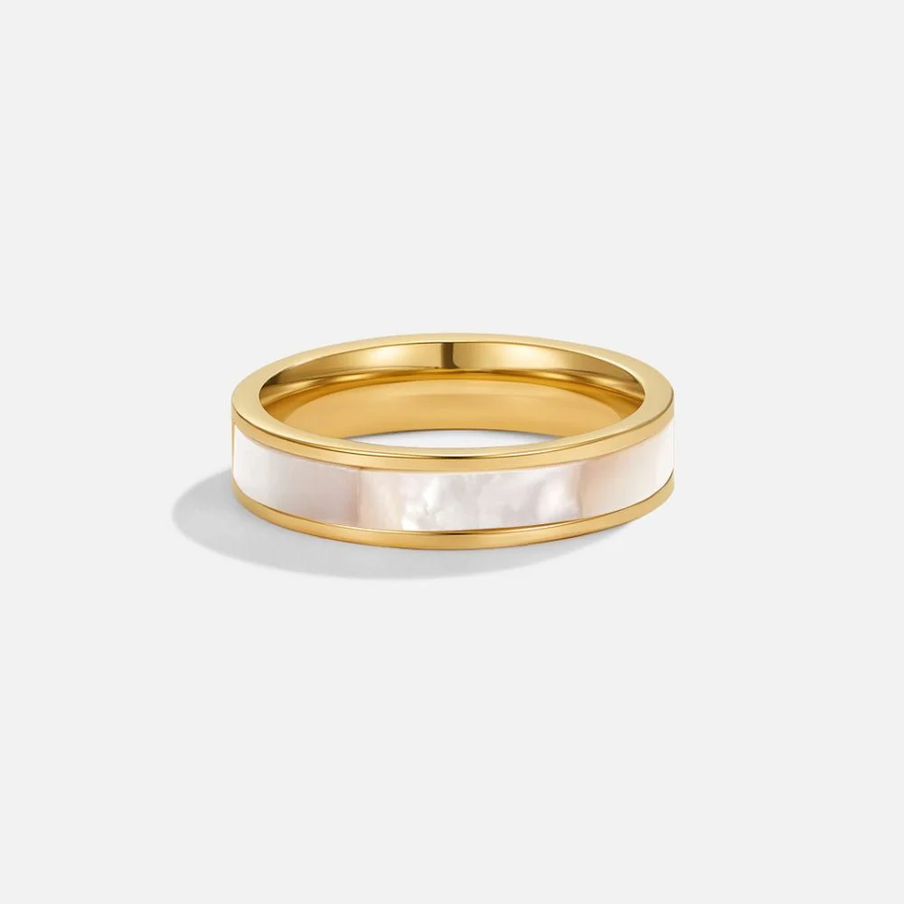 Ivory Pearl Gold Ring - Image 4